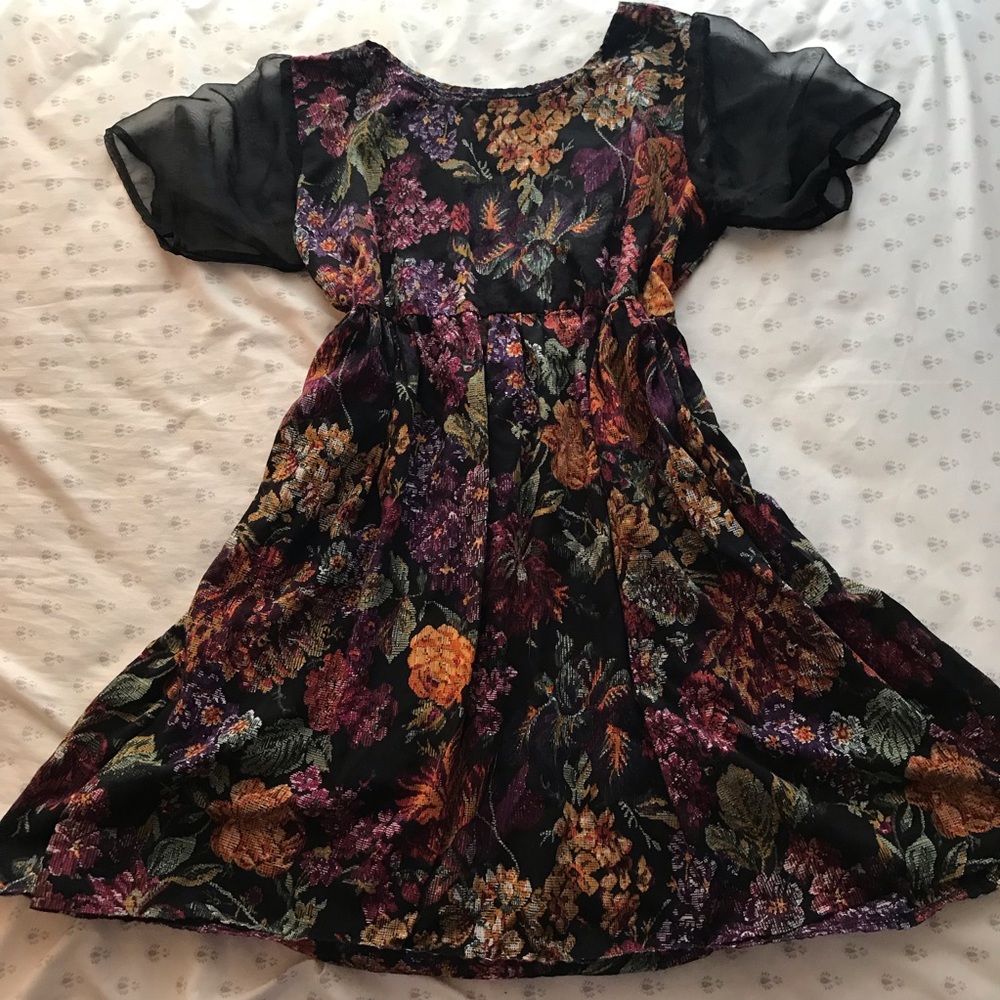 Vintage floral babydoll dress